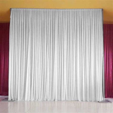 White Pleated Curtain Wedding Photo Backdrop Decor - Lofaris