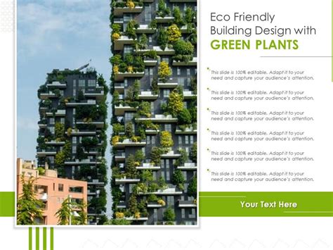 Eco Friendly Building Design With Green Plants | Presentation Graphics ...