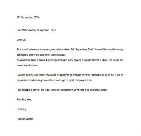 FREE 47+ Formal Resignation Letters Templates in PDF | MS Word | Pages | Google Docs