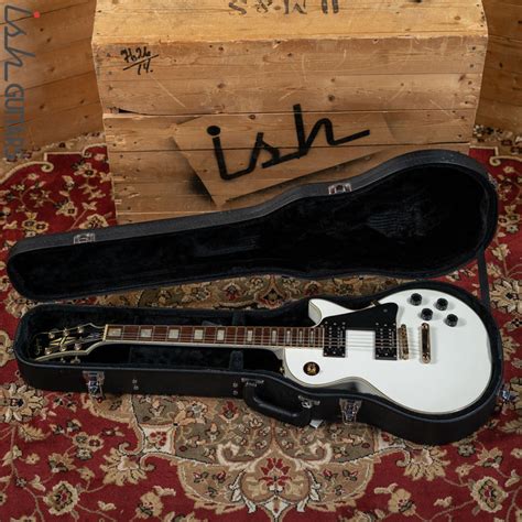 2008 Epiphone Les Paul Custom White – Ish Guitars