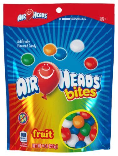 AirHeads Bites, Stand Up Bag, Fruit, Party, 9 Oz (Bulk 12 Pack) | eBay