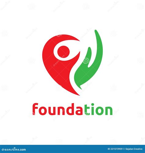 Foundation Logo stock vector. Illustration of logotype - 221573959