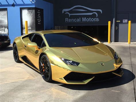 Gold Chrome Lamborghini Huracan