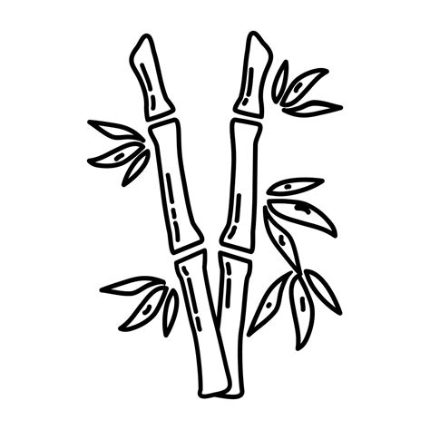 Bamboo Tropical Icon. Doodle Hand Drawn or Outline Icon Style 1976584 ...