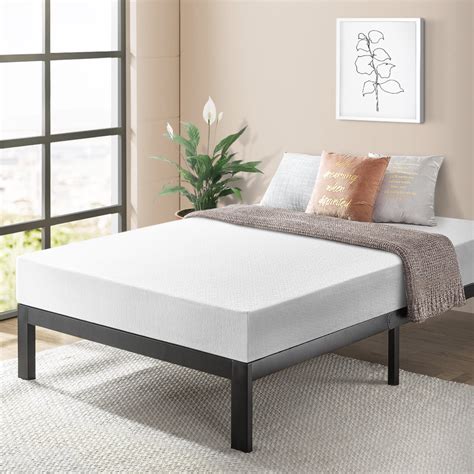 Best Price Mattress 10 inch Memory Foam Mattress and Model E Bed Frame Set, Multiple Sizes ...