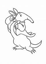 Simple Aardvark Coloring Page  Free Printable Pages For Kids sketch template