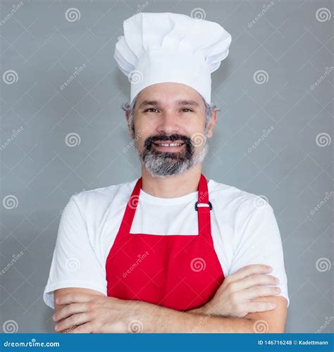 Portrait of Mature Chef with Beard Stock Photo - Image of american ...