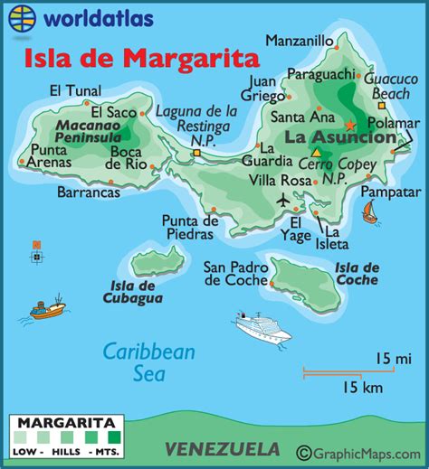 Large Map of Isla De Margarita