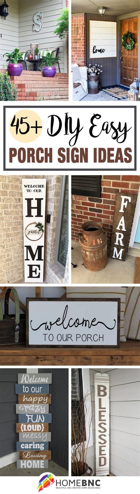 45+ Best Front Porch Sign Designs and DIY Ideas for 2021