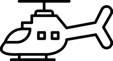 Helicopter Outline Vector Art, Icons, and Graphics for Free Download