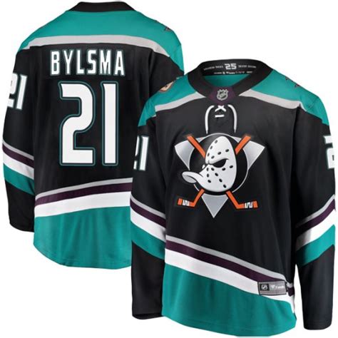 Fanatics Branded Anaheim Ducks Youth Dan Bylsma Breakaway Black ...