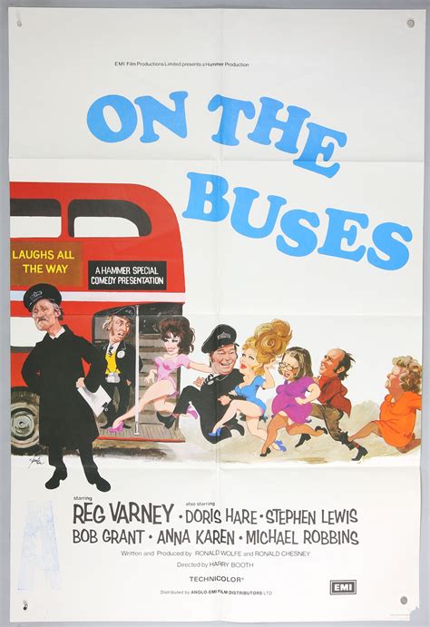 Sold Price: On The Buses (1971) UK One Sheet film poster, come - May 5, 0119 12:00 PM BST