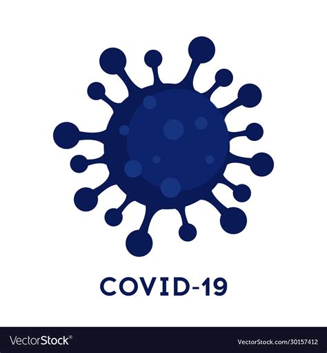 Novel coronavirus 2019-ncov virus covid19 19-ncp Vector Image