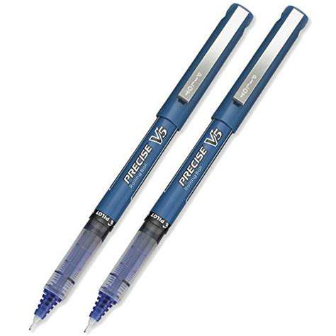 Pilot Precise V5 Stick Rolling Ball Pens, Extra Fine Point, Blue 2-PACK(35335) - Walmart.com ...