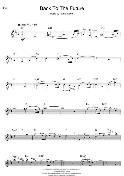 Back To The Future (Theme) | Sheet Music Direct