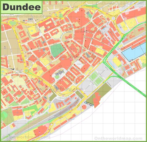 Dundee city center map