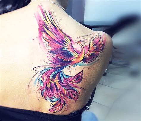 Phoenix bird tattoo by Adrian Bascur | Photo 22005