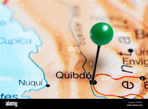 Quibdo pinned on a map of Colombia Stock Photo - Alamy