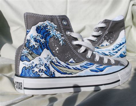 the great wave off kanagawa cookie monster | Hand painted shoes ...