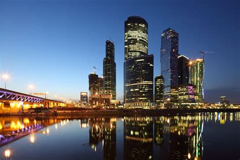 Moscow City skyline at night Photograph by Alex Sukonkin - Fine Art America