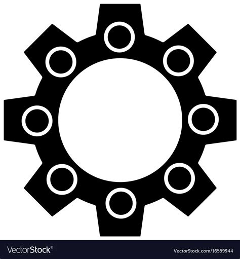 Gear wheels design Royalty Free Vector Image - VectorStock