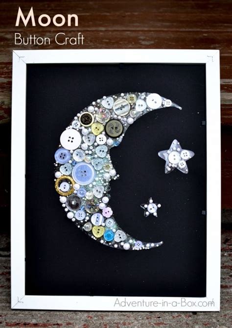 Make a button moon collage