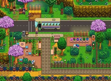 Bus Stop Design, Stardew Valley Tips, Stardew Valley Layout, Stardew Valley Farms, F Video ...