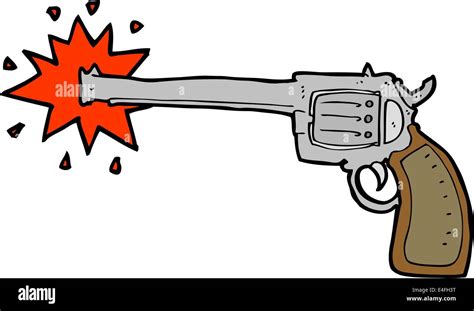 cartoon firing gun Stock Vector Image & Art - Alamy