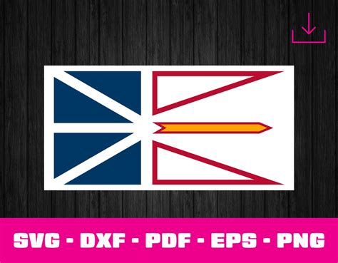 Flag of Newfoundland and Labrador Svg Eps Dxf Png Pdf | Etsy