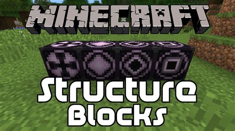 How to Use Structure Blocks in Minecraft - YouTube