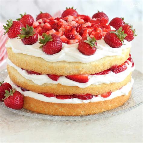 Strawberry Shortcake Cake - Celebrating Sweets