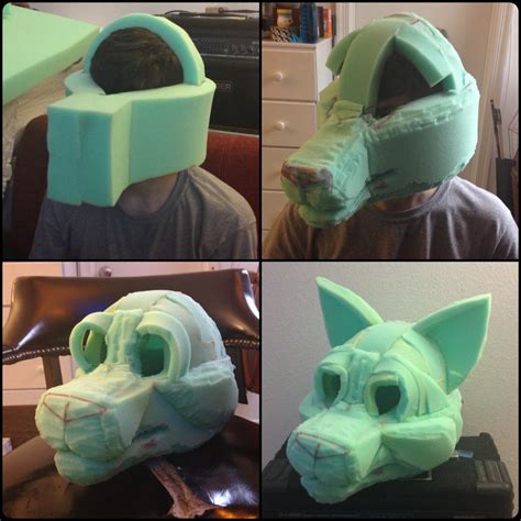 Foam Fursuit Head WIP - [Atlas] — Weasyl