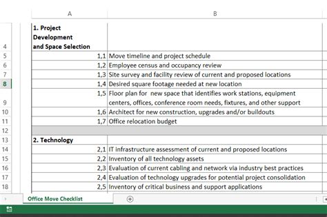 Office Moving Checklist template | Templates at allbusinesstemplates.com