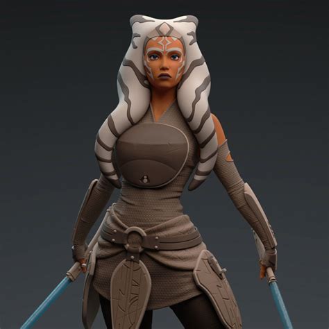 Ahsoka Tano Star Wars | 3D Print Model | Print models, Ahsoka tano ...