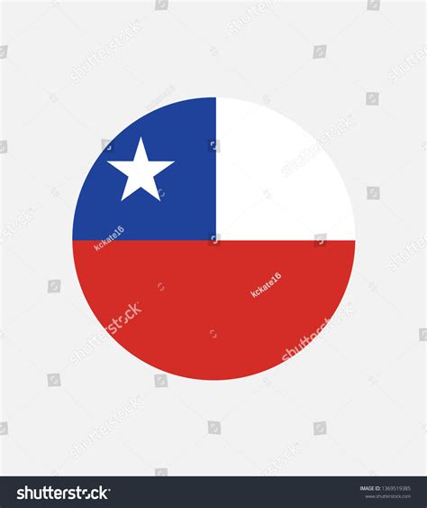 National Chile Flag Official Colors Proportion Stock Vector (Royalty ...