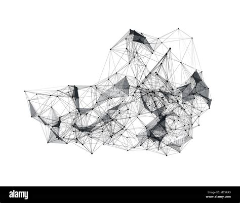 3D spatial connection, network data matrix, future technology, network connection Stock Photo ...