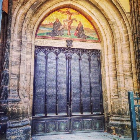 October 31, 1517: Luther nailed his 95 Theses to the door of the Castle Church in Wittenberg ...