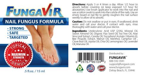 Fungavir™: Ingredients And Clinical Data