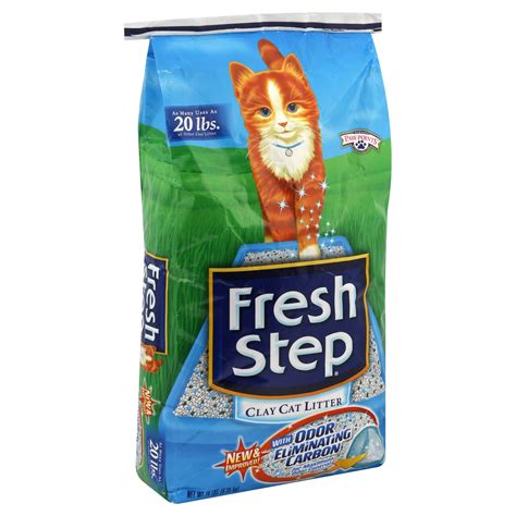 Fresh Step Clay Cat Litter, With Odor Eliminating Carbon, 14 lbs (6.35 kg)