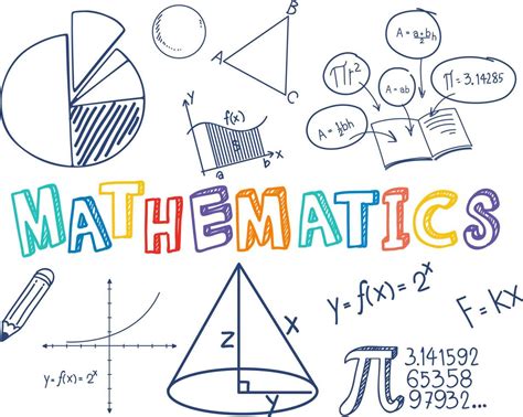 Doodle math font with math objects 3492058 Vector Art at Vecteezy