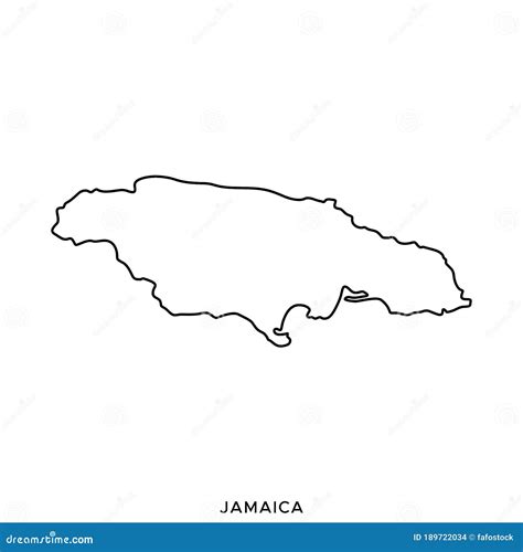 Blank Map Of Jamaica Svg Vector Outline Map | Images and Photos finder