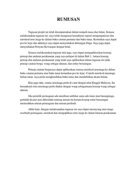 Contoh Folio Rumusan Sejarah Dirumahmal - Riset