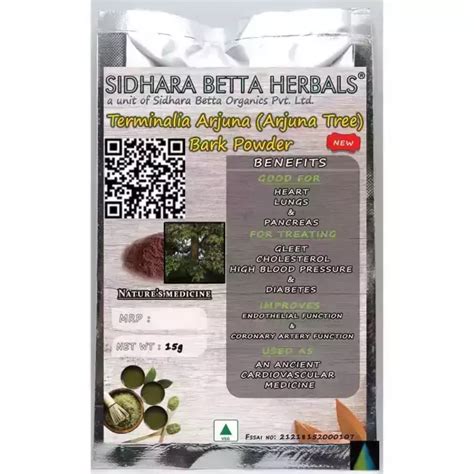 Arjuna Tree Bark Powder (Terminalia Arjuna): Uses, Price, Dosage, Side ...