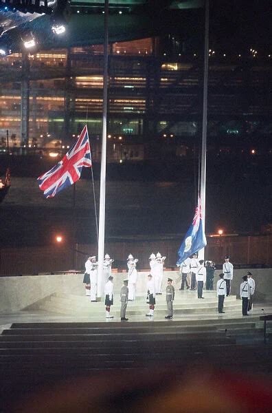 Ceremonial scenes for the official handover of Hong Kong to