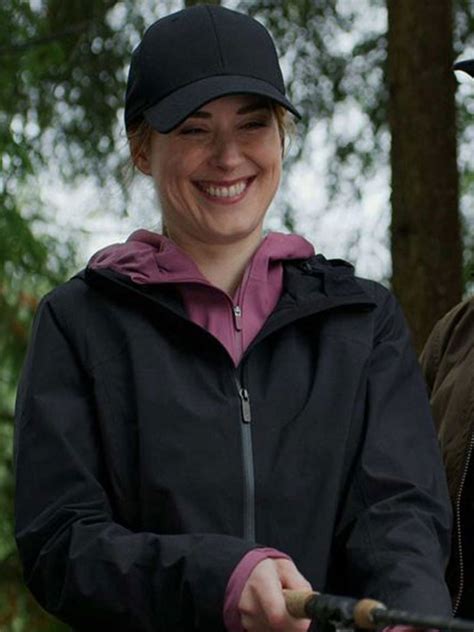 Alexandra Breckenridge Virgin River Season 2 Black Cotton Jacket