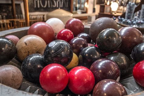 "Collection Of Old Lawn Bowling Balls" by Stocksy Contributor "Rowena ...