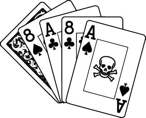 Dead Man's Hand SVG, PNG, PES clubs and Spades (Instant Download) - Etsy