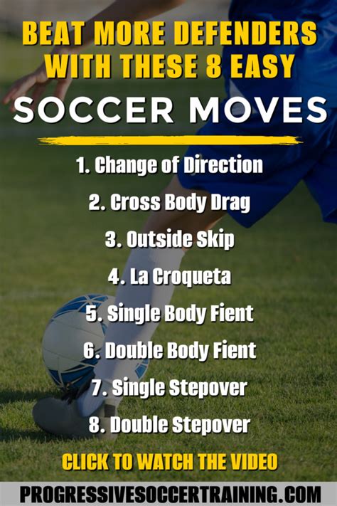 8 Soccer Moves To Beat A Defender - Easy Simple Skill Moves