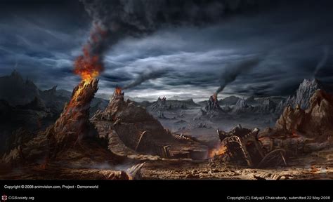 Desolate landscape | Digital painting, Landscape, My pictures