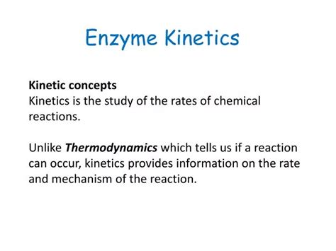 PPT - Enzyme Kinetics PowerPoint Presentation, free download - ID:1477171